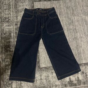 Boden Cargo Dark Denim Wide Leg cropped jeans like New 2R